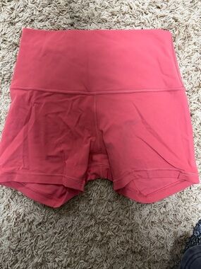 lululemon align 4’ Coral Bike Shorts EUC